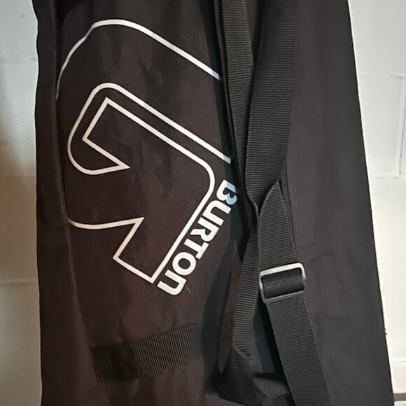 Burton Other - Burton 156 Snowboard Bag – Black with White Logo, Travel Carry Case
